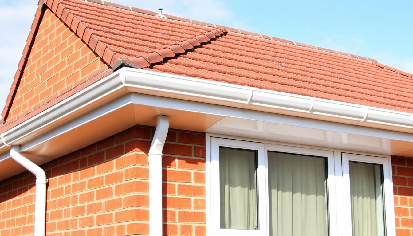 Clean white UPVC fascia and soffit on a north London home