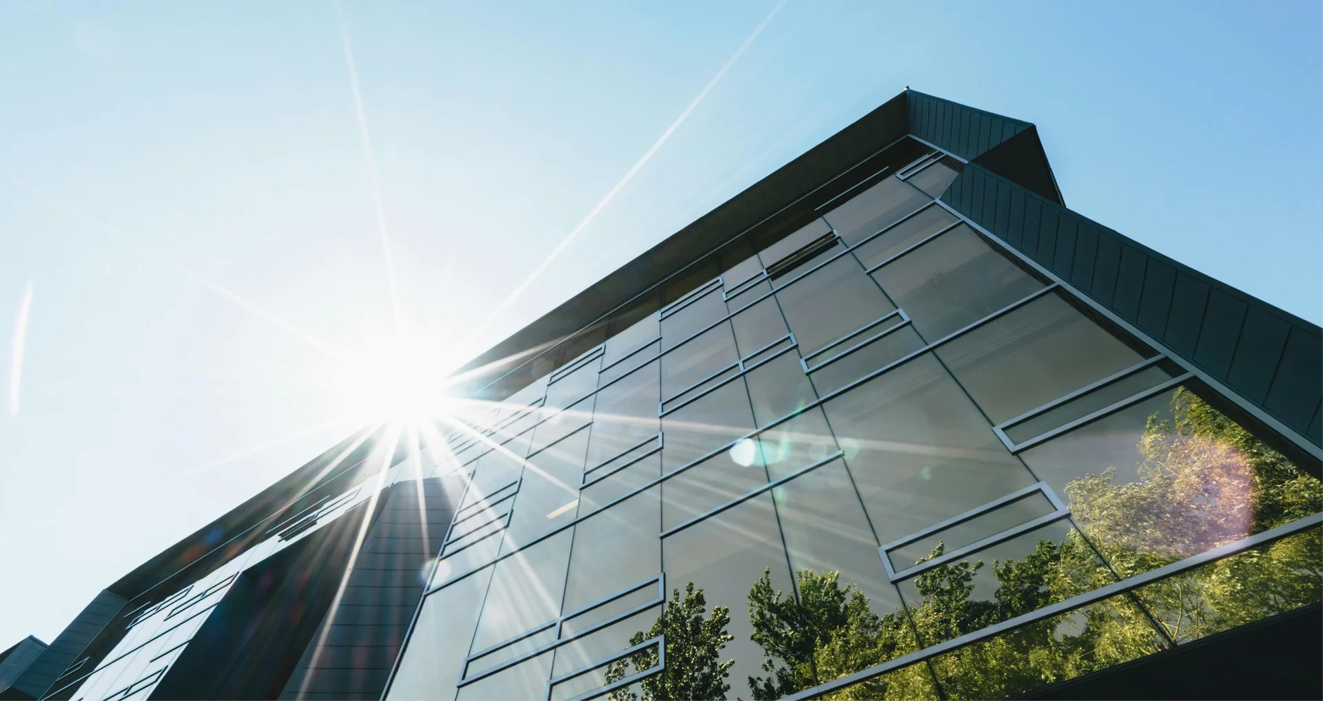 Modern building with clean windows